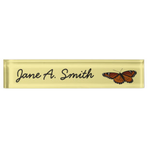 Viceroy Butterfly Beautiful Nature Photography Nameplate