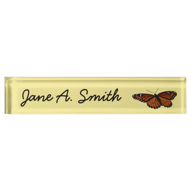 Viceroy Butterfly Beautiful Nature Photography Nameplate (Front)