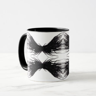 Vices and Virtues Abstract Black Alcohol Ink Art Mug