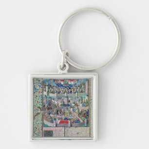 Vices and Virtues on Earth Keychain
