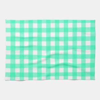 Vichy Blue Turquoise Kitchen Towel