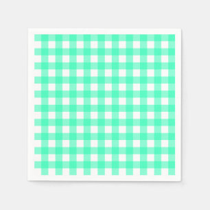 Vichy Blue Turquoise Napkin