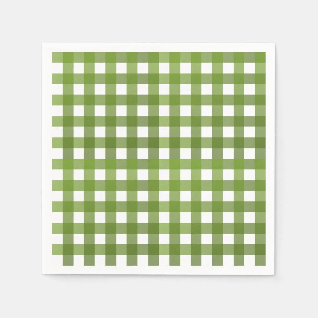 Vichy Green Napkin (Front)