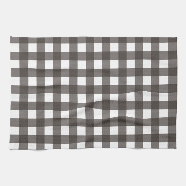 Vichy Gris anthracite Kitchen Towel (Horizontal)