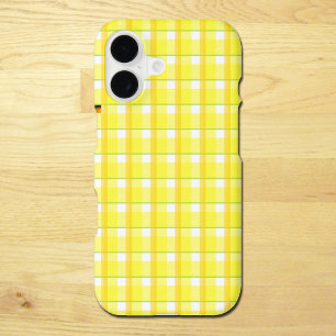 Vichy jaune et doré à carreaux
