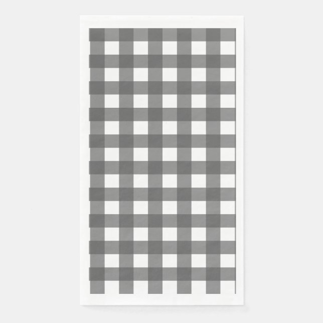 Vichy Light Gray Napkin (Front)