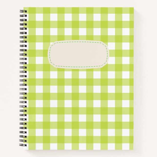 Vichy Light Green Notebook (Front)