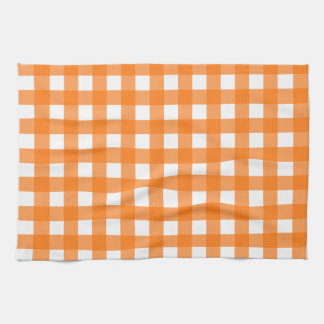 Vichy Orange Kitchen Towel