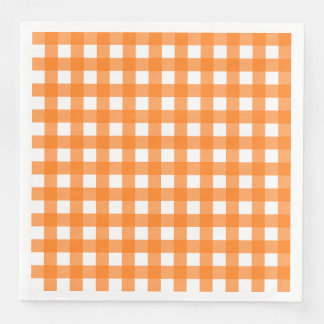 Vichy Orange Napkin