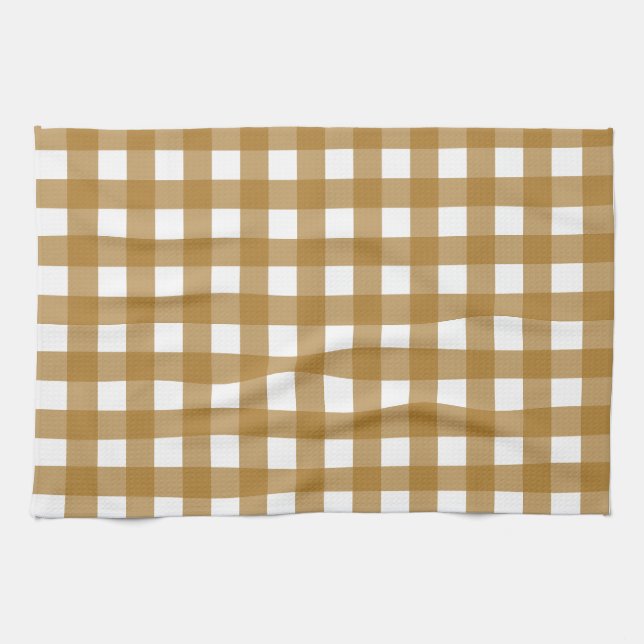 Vichy Sienne Kitchen Towel (Horizontal)