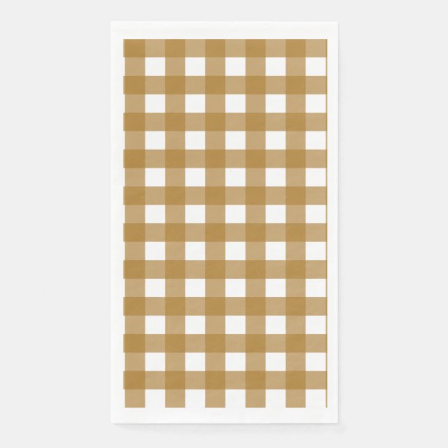 Vichy Sienne Napkin (Front)