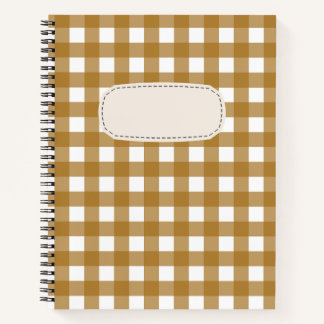 Vichy Sienne Notebook