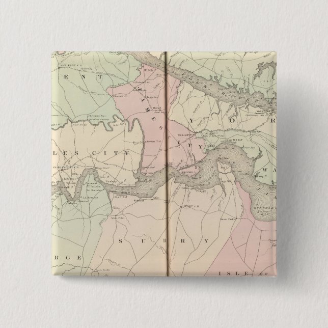 Vicinity of Richmond 2 Inch Square Button (Front)