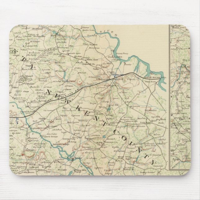 Vicinity Richmond, Va, Peninsula Mouse Pad (Front)
