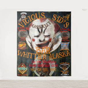 VICIOUS SID'S CASSOULET BAR WHITTIER ALASKA TAPESTRY