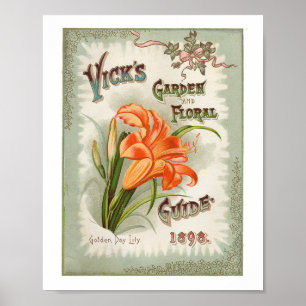 Vick's Garden & Flower 1898 Poster
