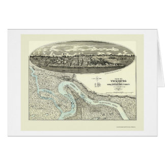 Vicksburg, carte panoramique de milliseconde -