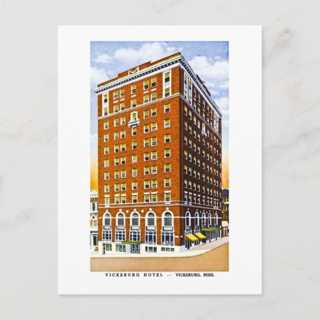 Vicksburg Hotel, Vicksburg, Mississippi Postcard (Front)