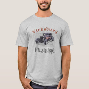"Vicksburg Mississippi:" Vintage Hotrod T-Shirt