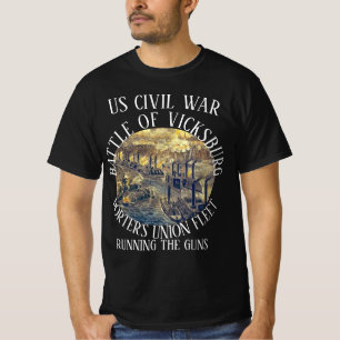 VICKSBURG US CIVIL WAR PORTER'S UNION FLEET T-Shirt