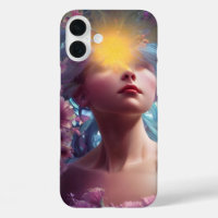 Vicky has her head in the floral clouds AI Art