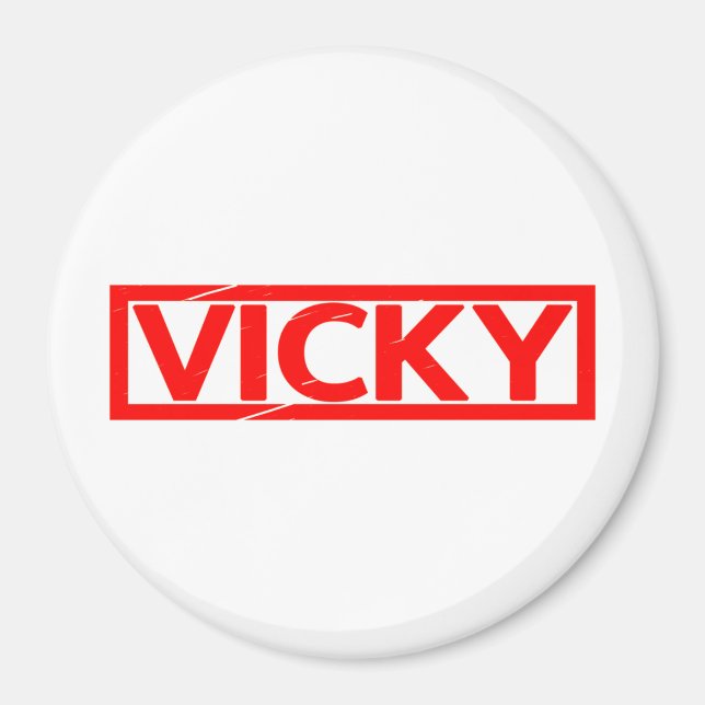 Vicky Stamp Magnet (Front)