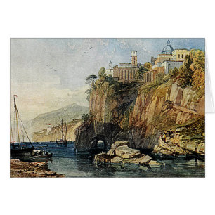 Vico, Baie de Naples - Carte de peinture aquarelle
