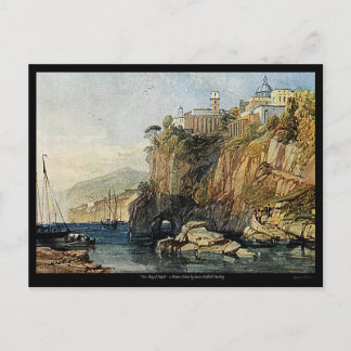 Vico, Bay of Naples Watercolor Painting Postcard! Postcard
