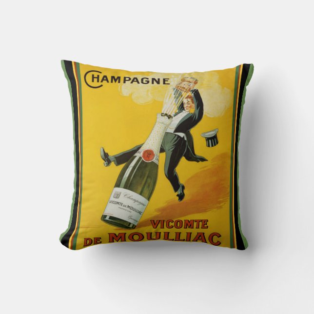 Vicomte de Moulliac Champagne Coussin (Recto)