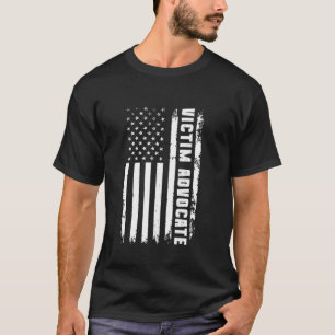 Victim Advocate American Flag Nurse Nursing T-Shirt