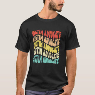 Victim Advocate American Flag Nurse Nursing T-Shirt