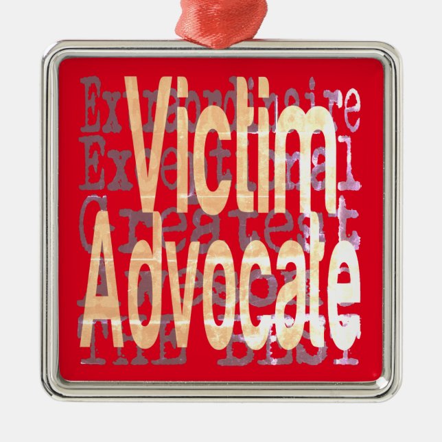 Victim Advocate Extraordinaire Metal Ornament (Front)