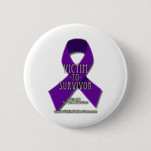 Victim-to-Survivor 2 Inch Round Button
