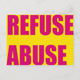 Victims of abuse postcards