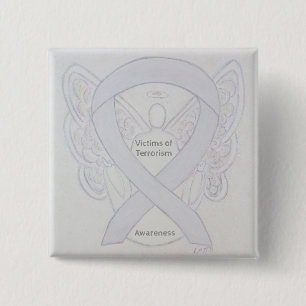 Victims of Terrorism Awareness White Ribbon Pin