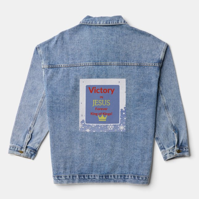 Victoire En Veste Jesus Denim (Verso)
