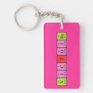Victoire periodic table name keyring