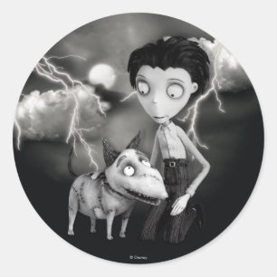Victor and Sparky Classic Round Sticker
