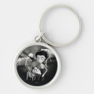Victor and Sparky Keychain