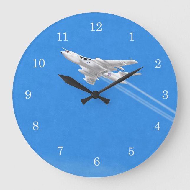 Victor Bomber Anti Flash White Large Clock (Front)