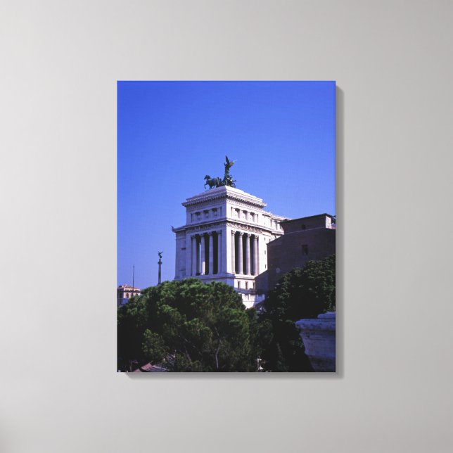 Victor Emmanuel 2nd Monument Rome Poster Canvas Print (Front)