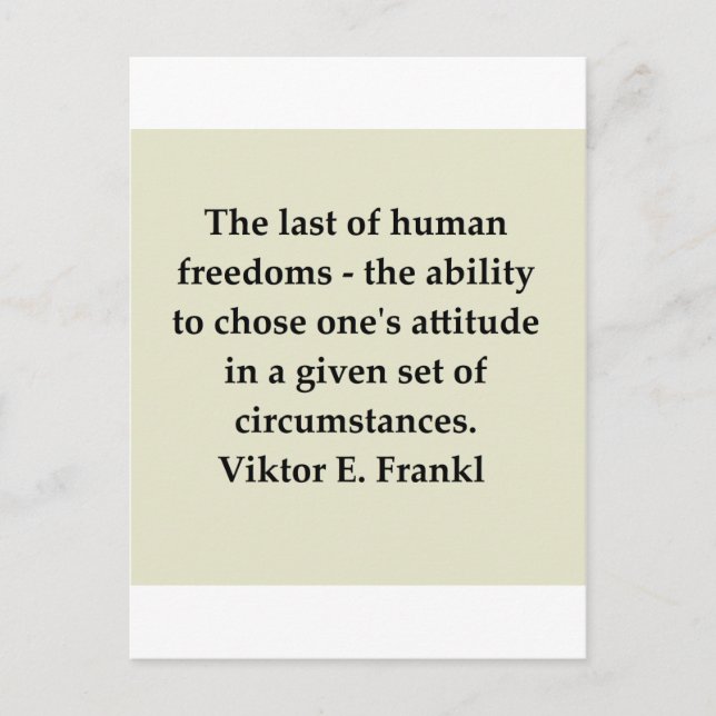 victor frankl quote postcard (Front)