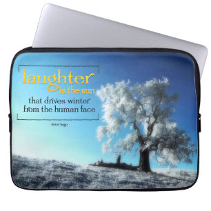 Victor Hugo Inspirational Quote Laptop Sleeve
