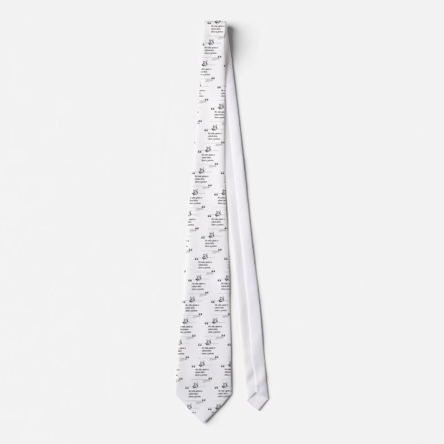 Victor Hugo Open School Door Quote Tie (Front)