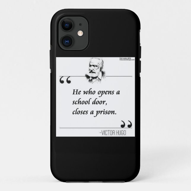 Victor Hugo School Door Quote iPhone 5 Case (Back)