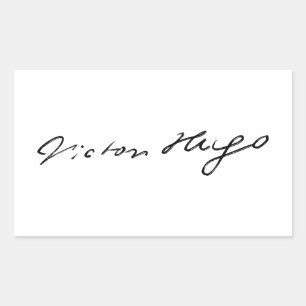 Victor Hugo signature autograph writer culture lit Sticker