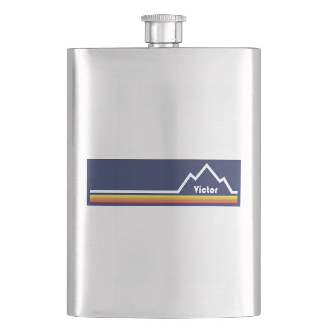 Victor Idaho Hip Flask (Front)