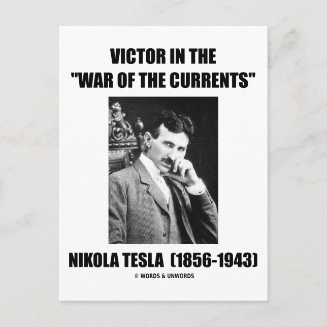 Victor In the "War Of The Currents" Postcard (Front)
