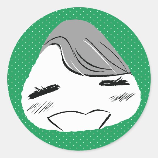 Victor Onigiri Classic Round Sticker