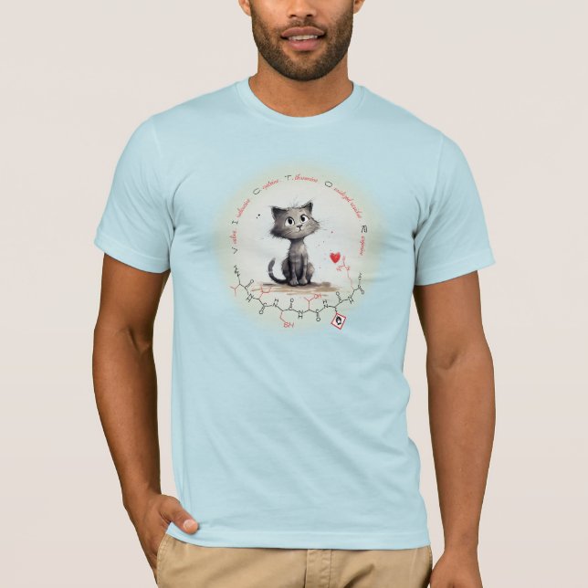 VICTOR peptide - cat 2, custom text  T-Shirt (Front)